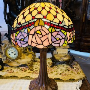 12 inch dual color rose table lamp aluminum alloy lamp holder