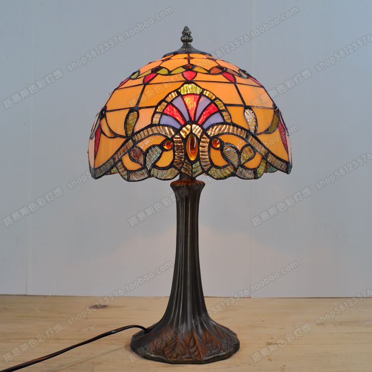DSC_0101_副本 12 inch warm Baroque Tiffany desk lamp - 图片 2