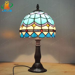 20CM Blue Mediterranean Desk Lamp