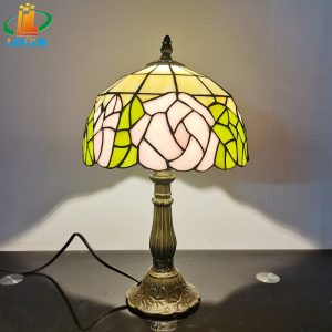 20CM Pink Peony Flower Desk Lamp