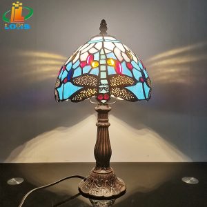 20CM Blue Dragonfly Desk Lamp