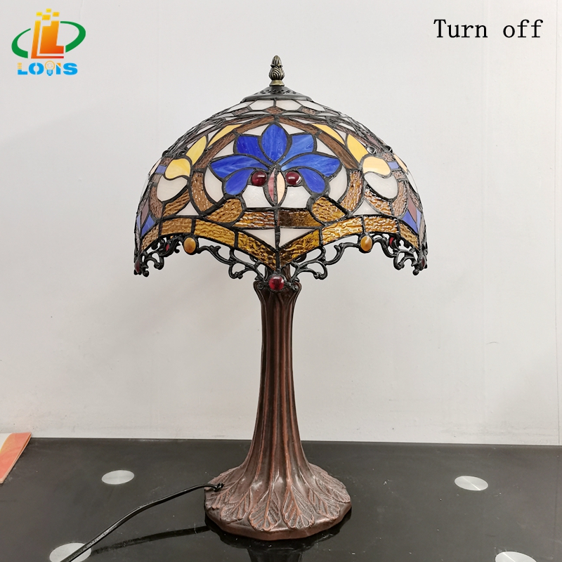IMG_20220507_101007_副本 12 inch blue flower desk lamp - 图片 7