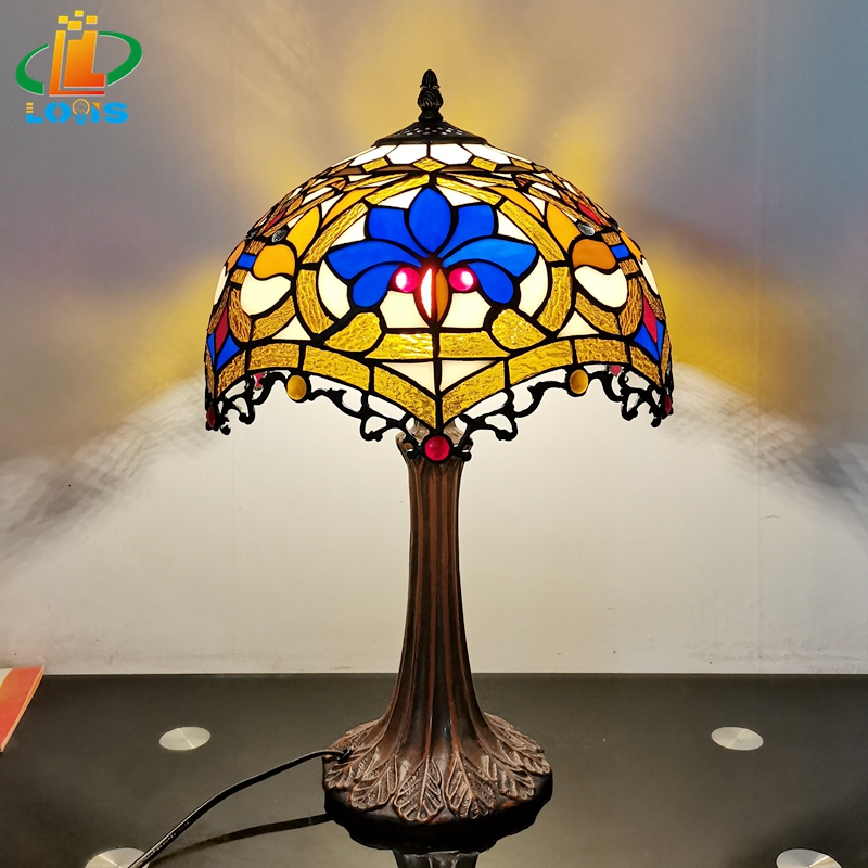 IMG_20220507_101125_副本 12 inch blue flower desk lamp - 图片 2