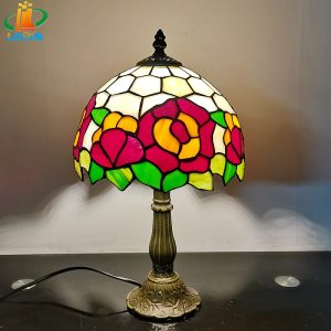 20CM large red flower desk lamp