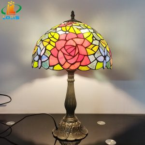 12 inch peony flower table lamp