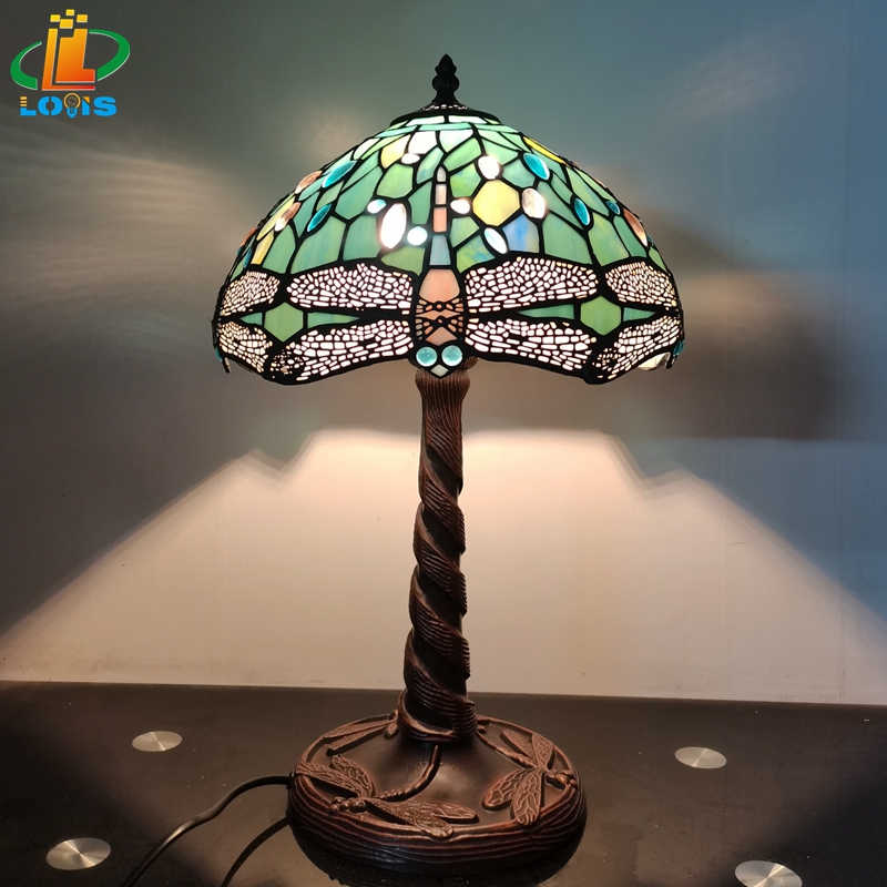 IMG_20221018_214449_副本 12 inch dark green dragonfly desk lamp - 图片 2