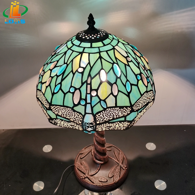 IMG_20221018_214831_副本 12 inch dark green dragonfly desk lamp - 图片 4