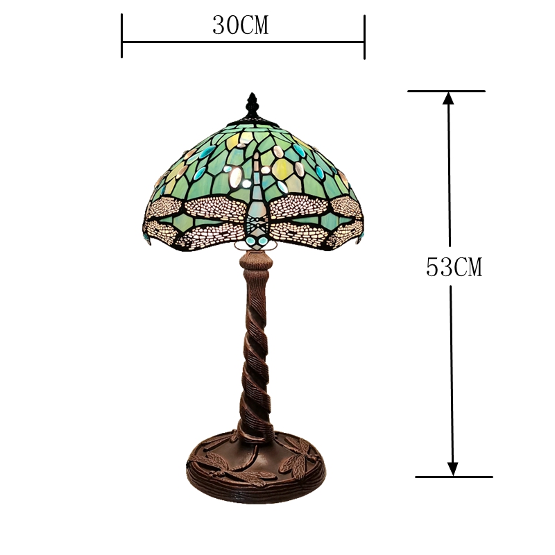 IMG_20221018_215005_副本1 12 inch dark green dragonfly desk lamp - 图片 5
