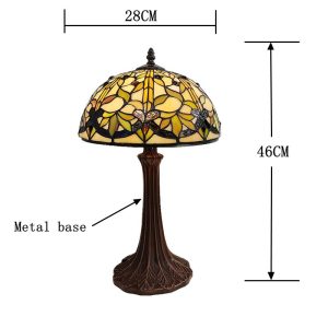 12 inch floral table lamp - Image 6