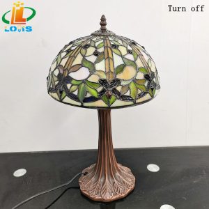 12 inch floral table lamp - Image 7