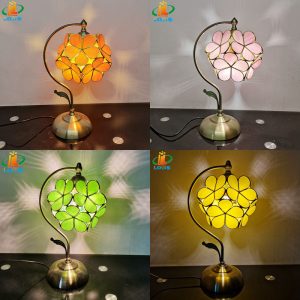 20CM petal desk lamp with multiple colors