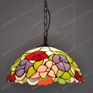30cm kapok flower pendant tiffany glass lighting (复制)