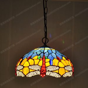 30cm blue bead butterfly pendant tiffany lighting (复制)