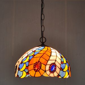 12 inch glass dragonfly pendant lamp tiffany lighting (复制)